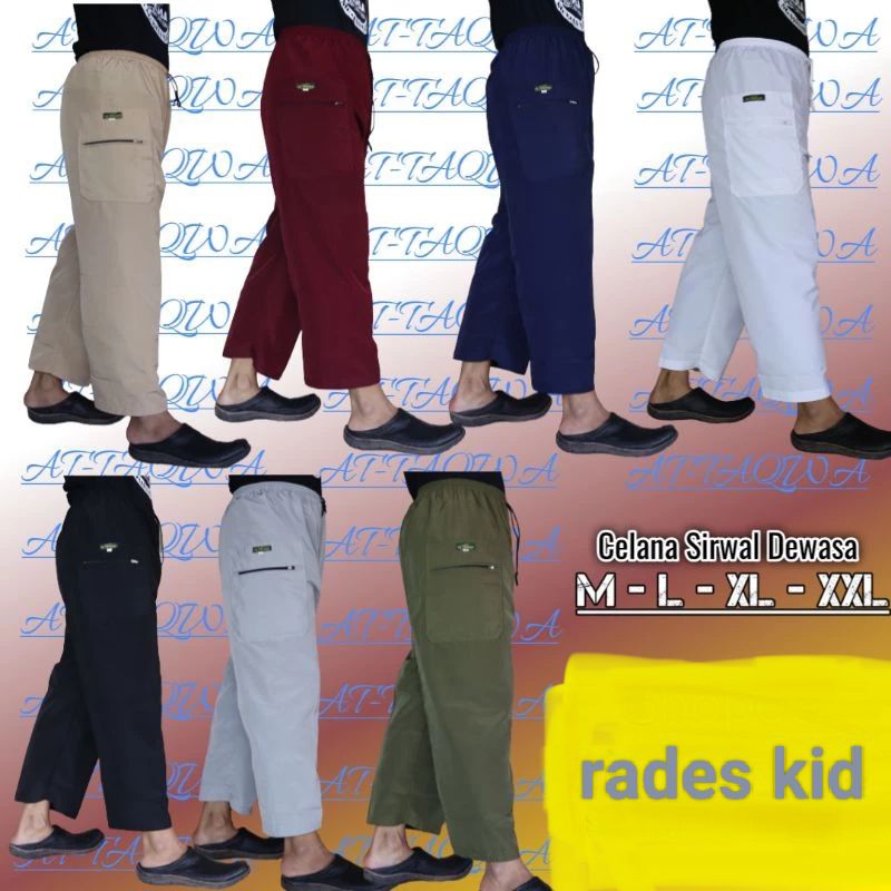 celana sirwal pria dewasa / celana komprang haji / celana komprang