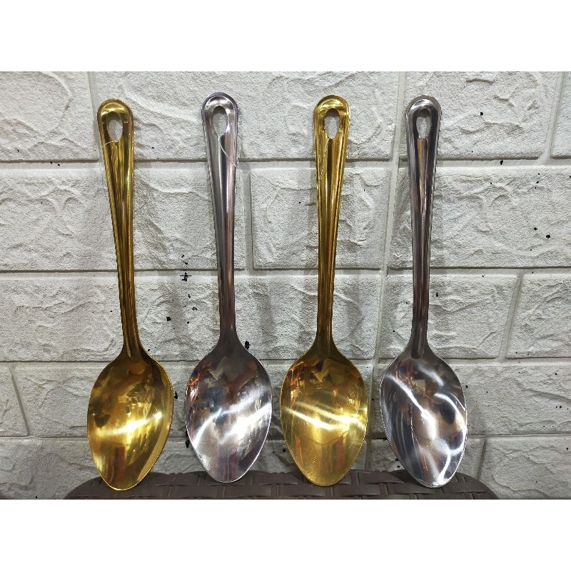 Sendok Sayur Stainless Steel Tebal Besar / Sendok Sayur Prasmanan Stainless Steel / Sendok Lauk / Ce
