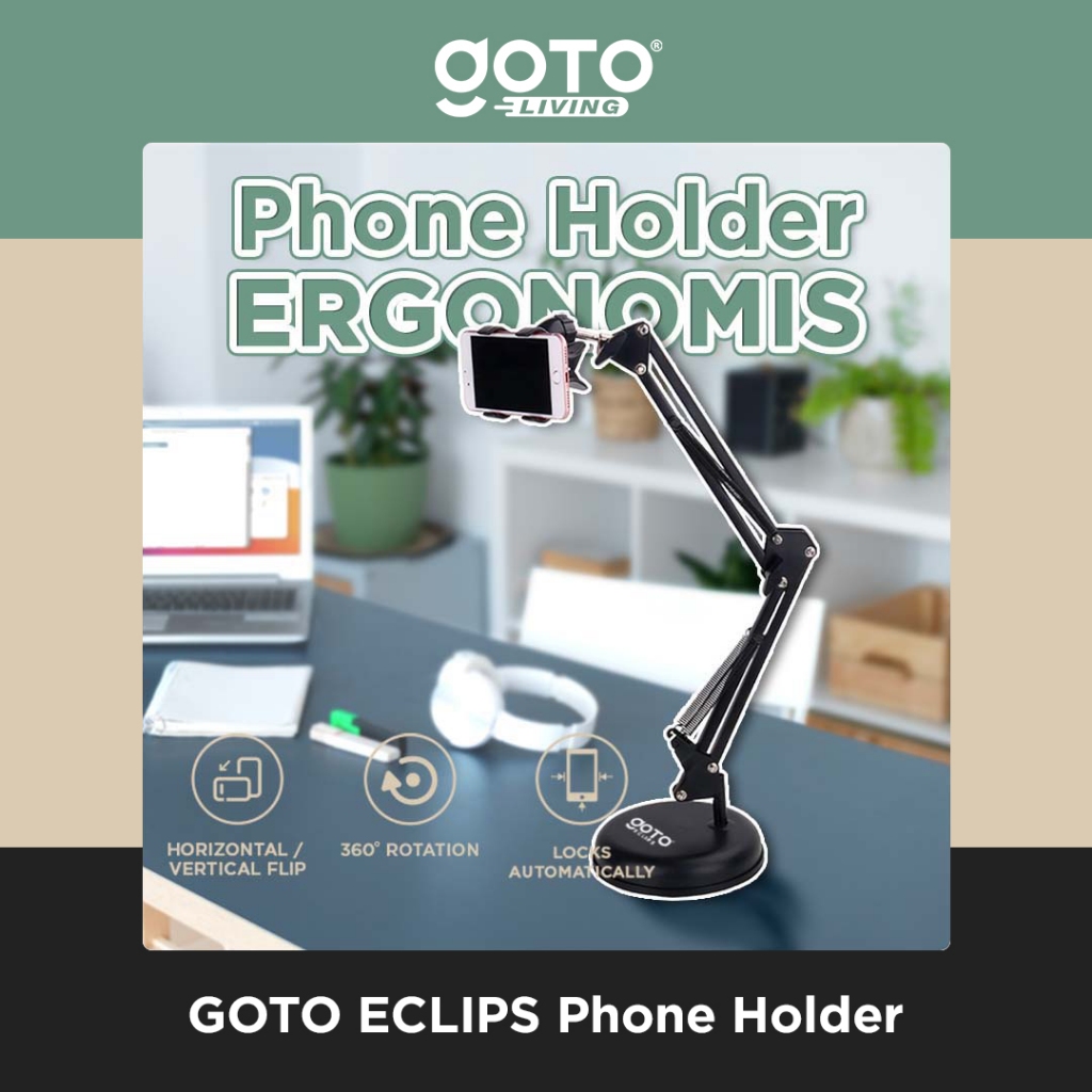 Goto Eclips Stand Holder Dudukan Tripod Stand Hp Meja Live Monopod