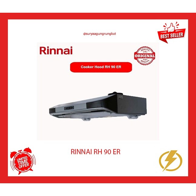 COOKER HOOD RINNAI 90 CM 121 WATT - RH 90 ER