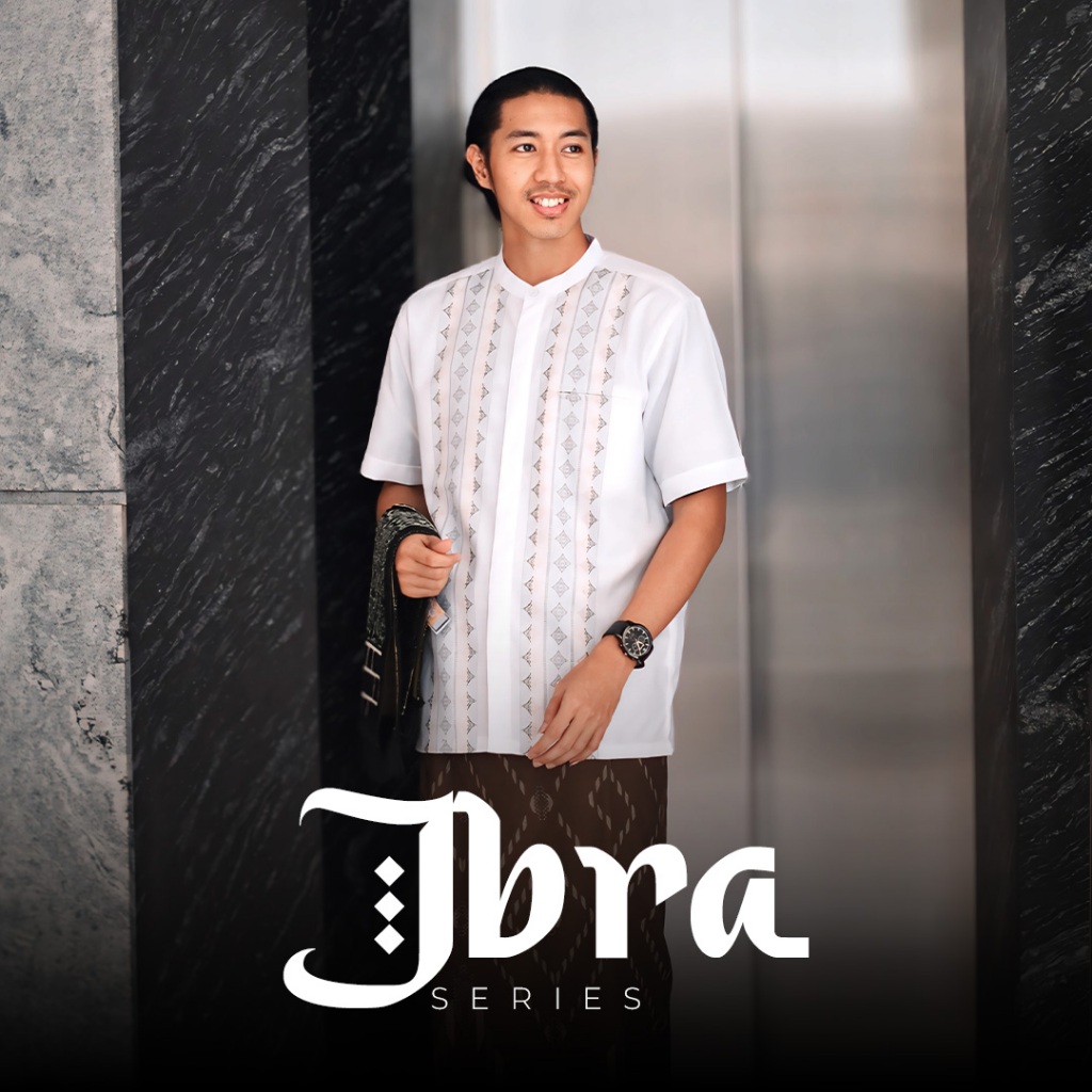 RGB Kemeja Koko Motif Lengan Pendek Ibra Series Putih RHMP6701416