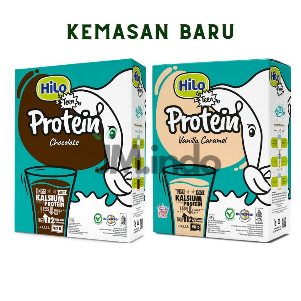 

Hilo Teen 750 gram Chocolate / Vanilla - Susu Tinggi Kalsium Rendah Lemak | COD Spaylater Instant