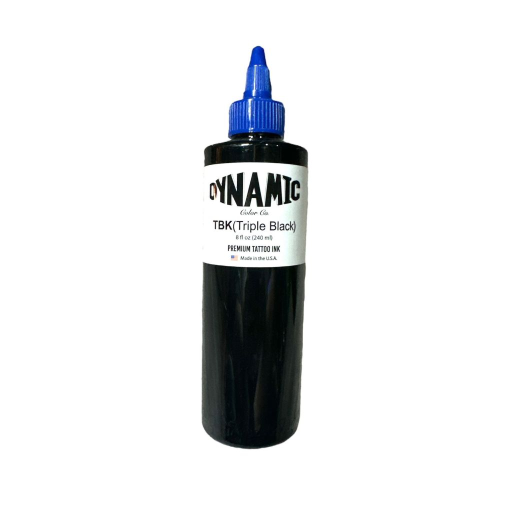 Dynamic Tinta Tato, Dynamic Tattoo Ink Triple Black 8oz 240ml