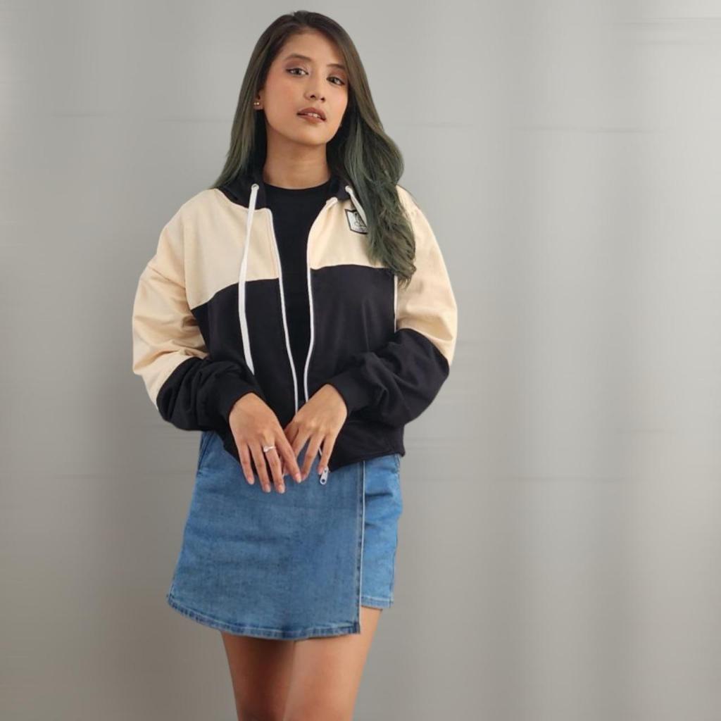 JAKET ZIPPER WANITA - JAKET HOODIE BEAR LOGO - JAKET ZIPPER KOREAN STYLE