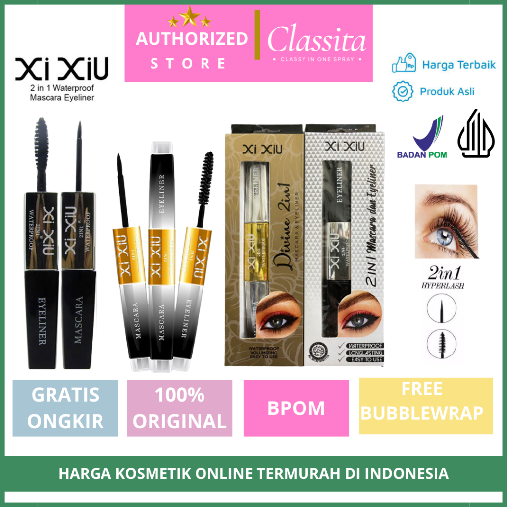 𝐂𝐋𝐀𝐒𝐒𝐈𝐓𝐀.𝐈𝐃-Xi XiU Maskara | Xi XiU 2in1 | XI XIU 2in1 Mascara Eyeliner | Divine mascara Xixiu maska