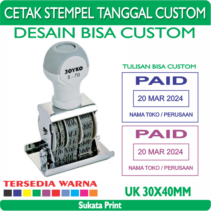 

Cetak Stempel Tanggal Custom Nama Perusahaan
