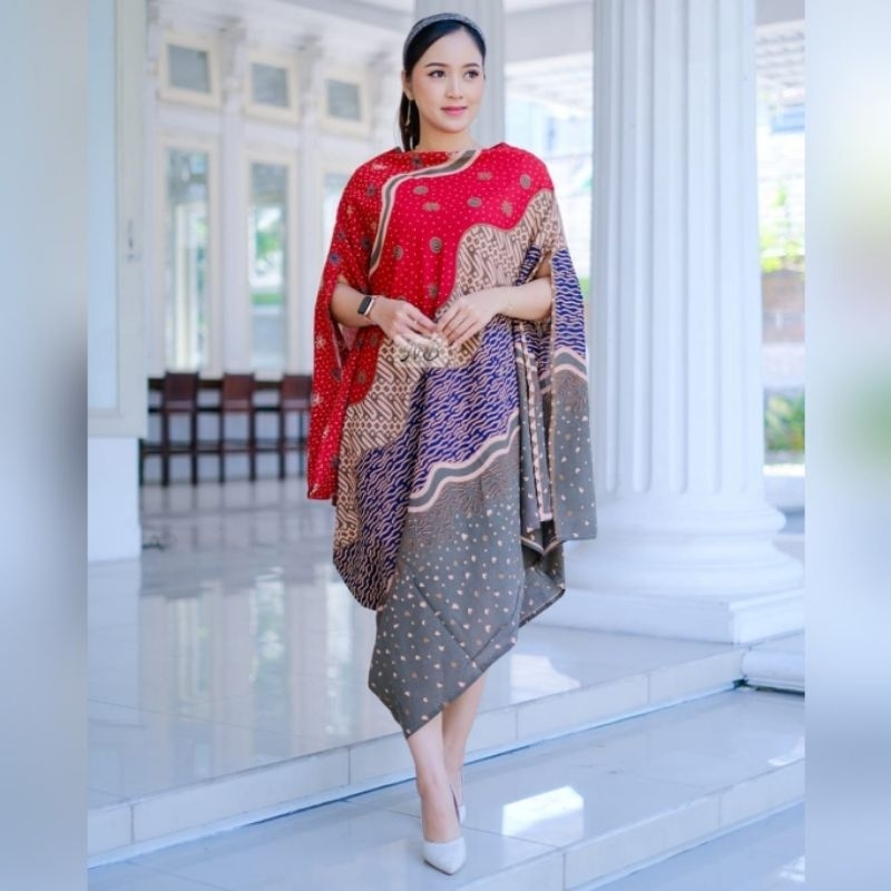 Kaftan Batik Kaftan Paris Kaftan Rayon Kaftan Kondangan Batik Modern Kaftan Asimetris