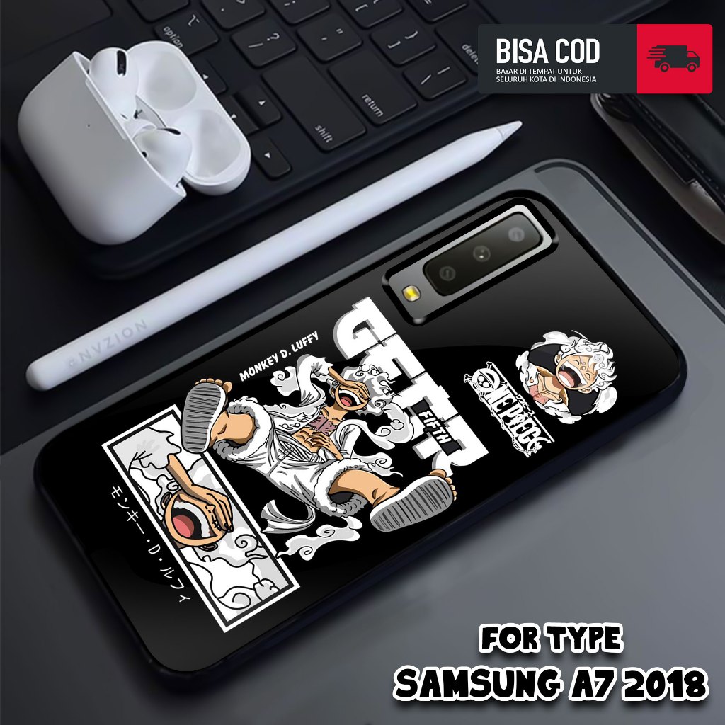 Case SAMSUNG A7 2018 - Casing SAMSUNG A7 2018 - MOTIF ANIME O PIECE - Hardcase Premium Glossy - Casi