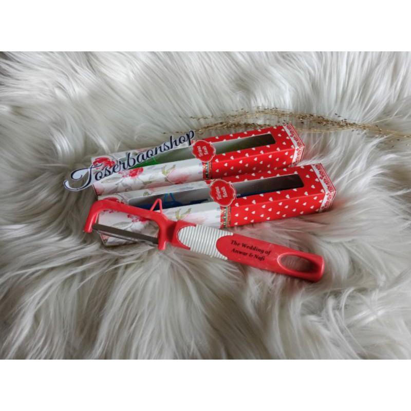Souvenir piller pisau piler pengupas buah Besar kemasan Box + sablon
