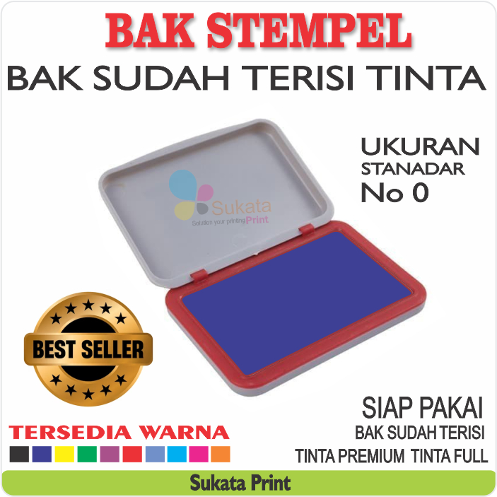 

Bak tinta stempel bantalan pad stempel kayu | Bak stempel bantalan tinta sudah terisi tinta