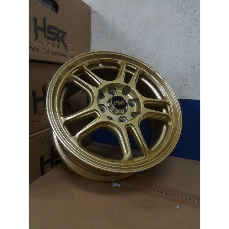 Velg NX SPO HSR R14 GOLD velg standar racing Brio Agya Sigra Calya Ayla Dll