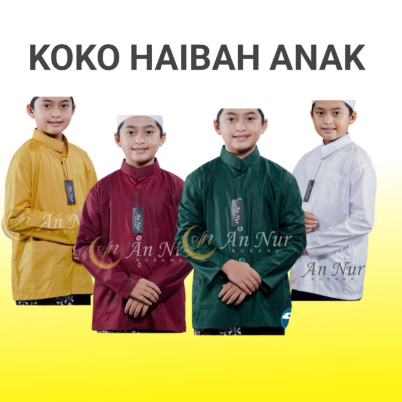 Koko haibah model ammu Anak Laki Laki Lengan Panjang
