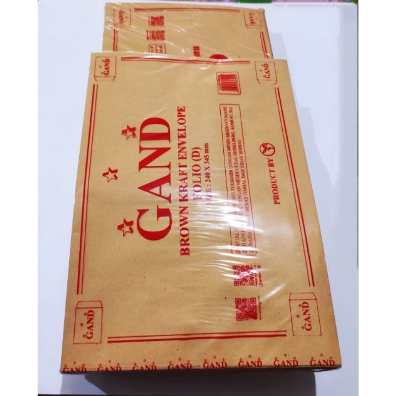 

AMPLOP FOLIO GAND (HARGA 1PCS) - AMPLOP COKLAT FOLIO