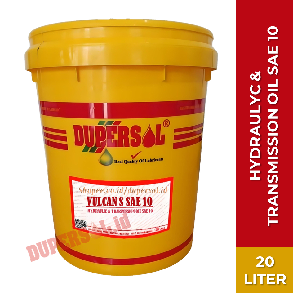 DUPERSOL VULCAN S 10 / Oli Hidrolik & Transmisi Sae 10 / Oli 10 / Oli Pompa Hidrolik  (PAIL 20L)