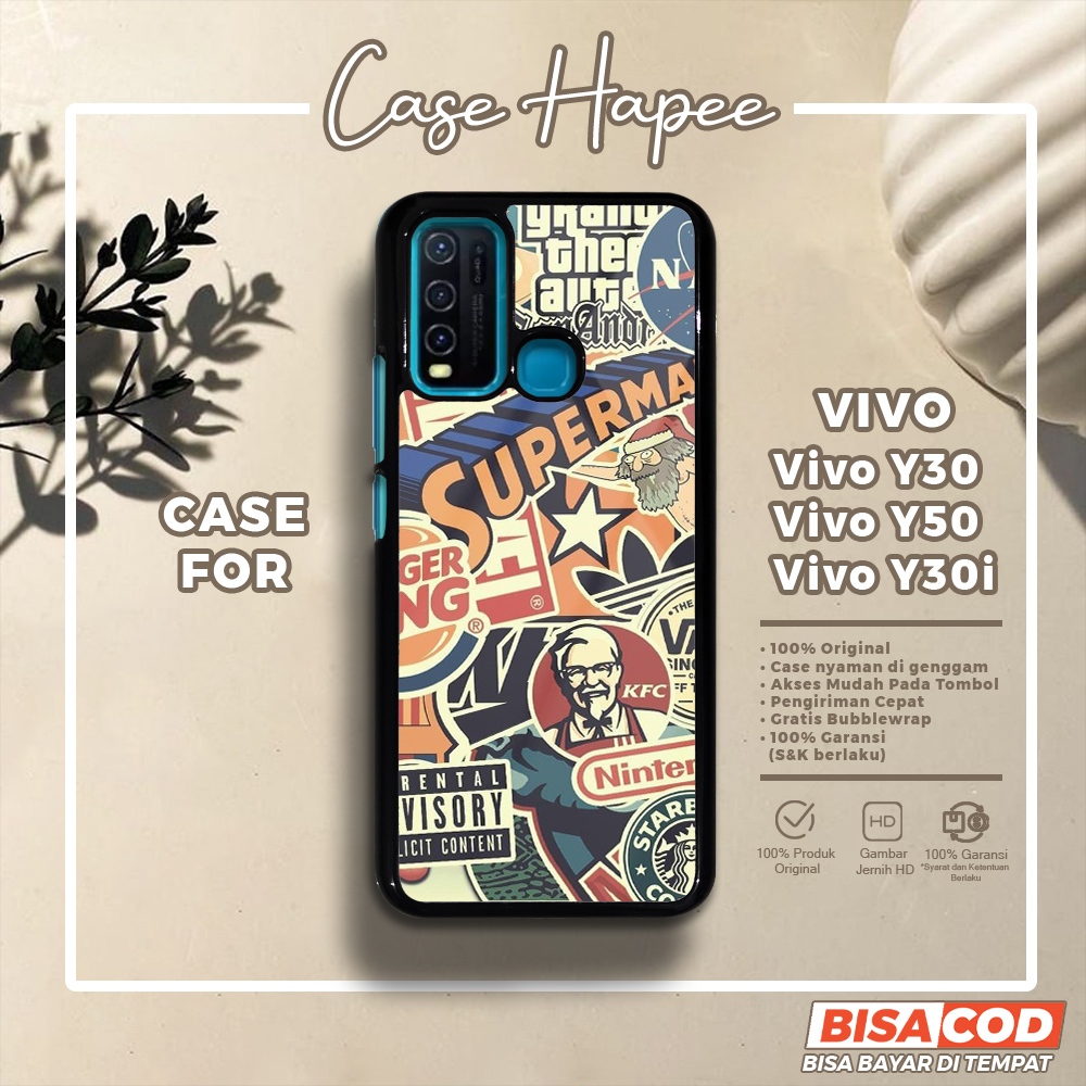 Case Vivo Y30 Y50 Y30i Casing Vivo Y30 Y50 Y30i [GRFY] Casehapee Case Glossy Case Aesthetic Custom C