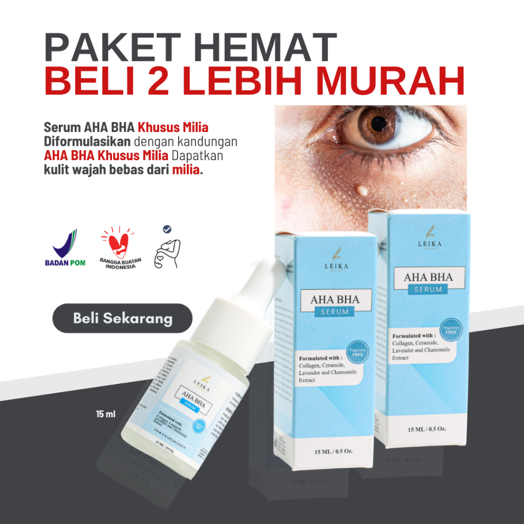 BELI 2 LEBIH MURAH  serum milia di bawah mata ampuh penghilang milia di bawah mata, pipi, jidat, hid