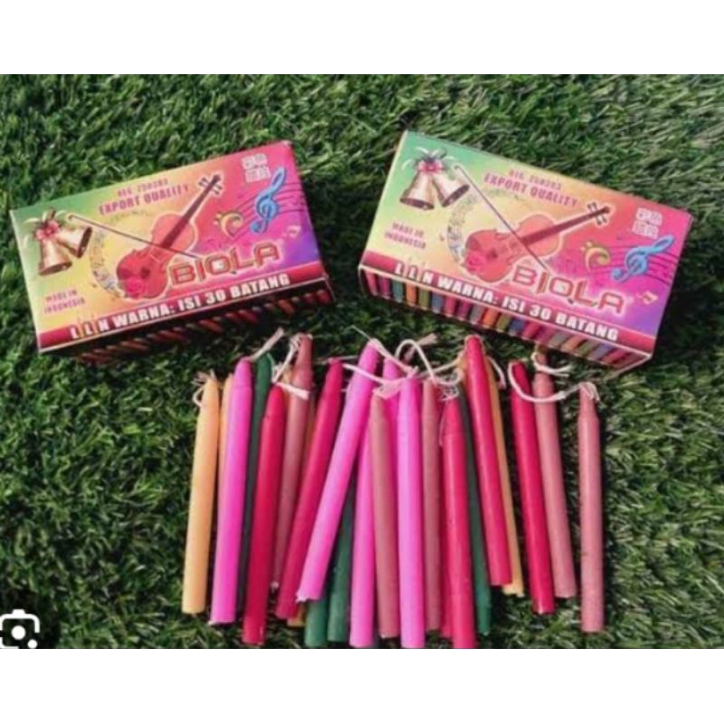 lilin kecil warna warni