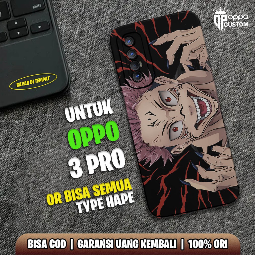 Case OPPO RENO 3 PRO TERBARU - Casing OPPO RENO 3 PRO TERBARU [ ANIME JUJUTSU KAISEN ] Silikon OPPO 