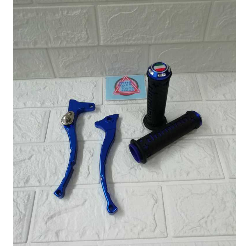 Handle Rem Variasi Cnc + Handgrip Jalu = Mio J, Fino 125, Mio M3, Fazzio, X Ride.Mio S, Mio Z.Soul G