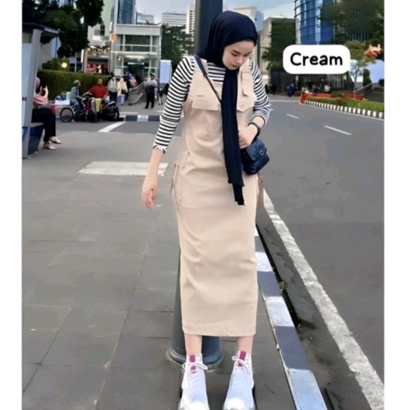 Overall Cargo Overall jumpsuit overall Rok Muslimah