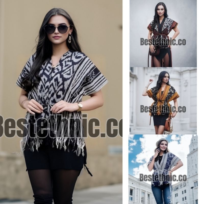 Cardigan Tenun Wanita - Outer Tenun Wanita - Atasan Tenun Wanita - Baju Tenun Wanita