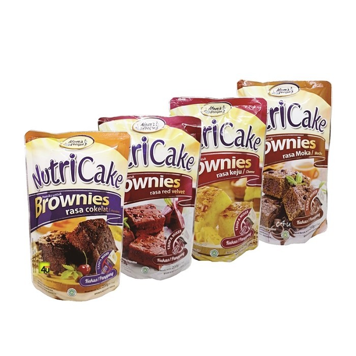 

Nutricake Premix Brownies Panggang Kukus Instant 230G All Variant