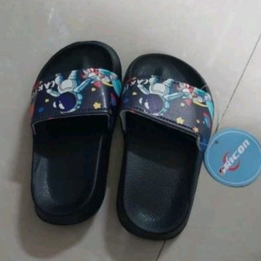 KKY-[SANDAL ANAK] Oricon Selop Slop Slip On Slipper Sendal Karakter Antariksa Luar Angkasa Astronot 