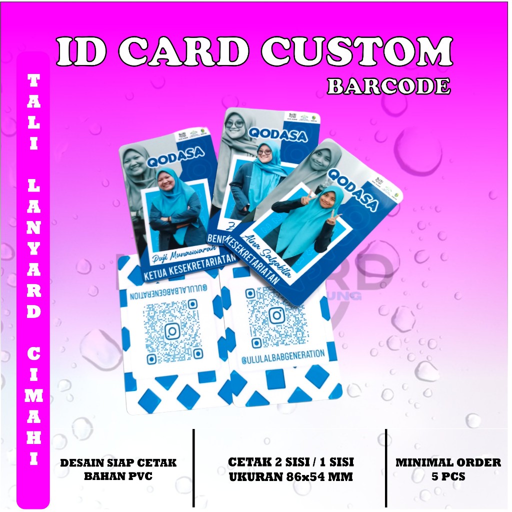 

ID CARD CUSTOM BARCODE/ID CARD BAHAN PVC