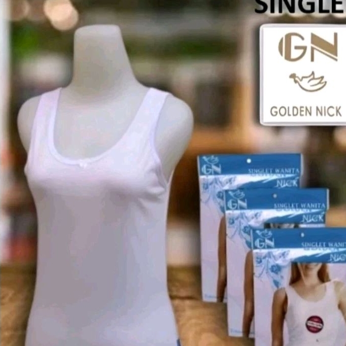 KAOS DALAM WANITA BAHAN KATUN MERK GOLDENNICK UK M-XXL/kaos kutang wanita berkualitas
