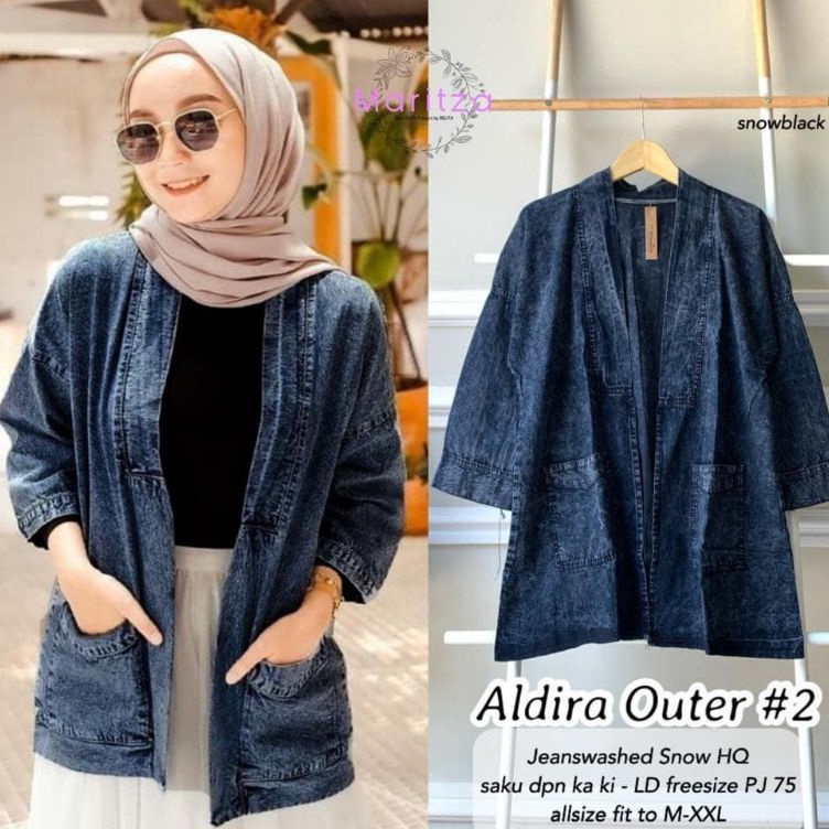 KODE J72O Kardigan jeans  outer jeans kimono