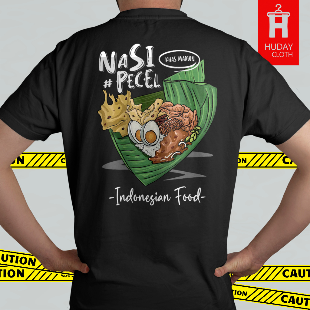 KAOS KLATEN / NASI PECEL MADIUN / INDONESIAN FOOD / T-SHIRT DISTRO / PREMIUM COTTON 30S / KULINER