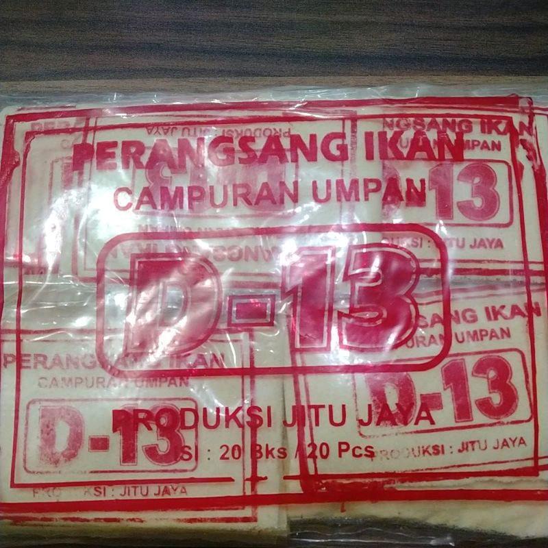 UMPAN PANCING D13 MERAH//CAMPURAN UMPAN IKAN MAS//UMPAN IKAN MAS//UMPAN TEPUNG YURI//UMPAN TEPUNG TU