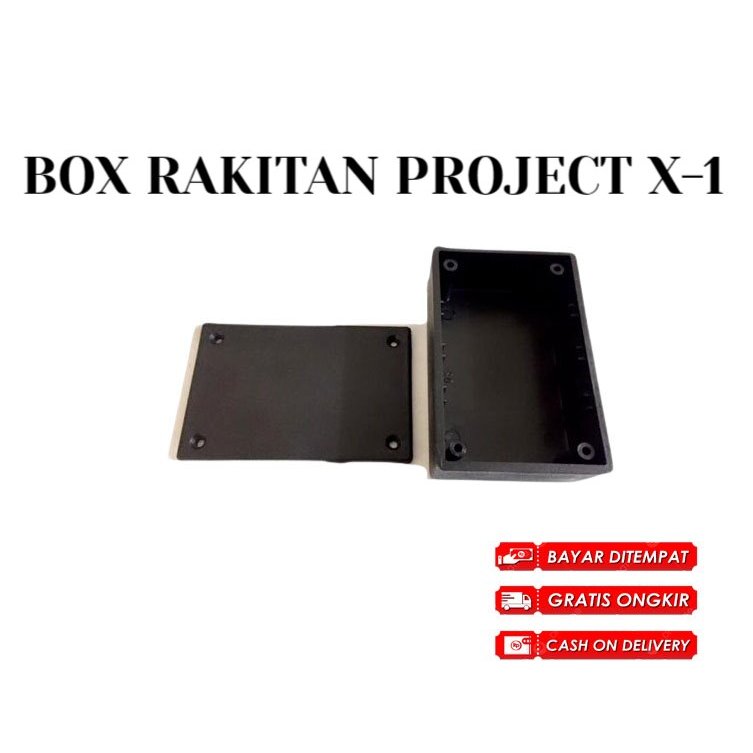 BOX RAKITAN PROJECT HITAM PVC X-1 BOX MULTI PROJECT SERBAGUNA