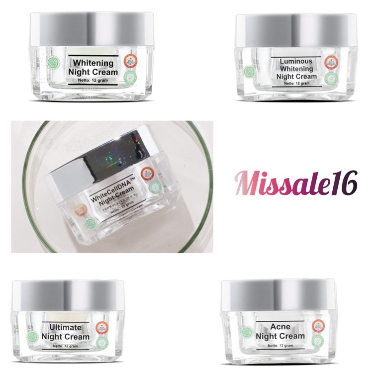 ART D87D night cream white cell dna salmon ms glow  night cream ms glow original