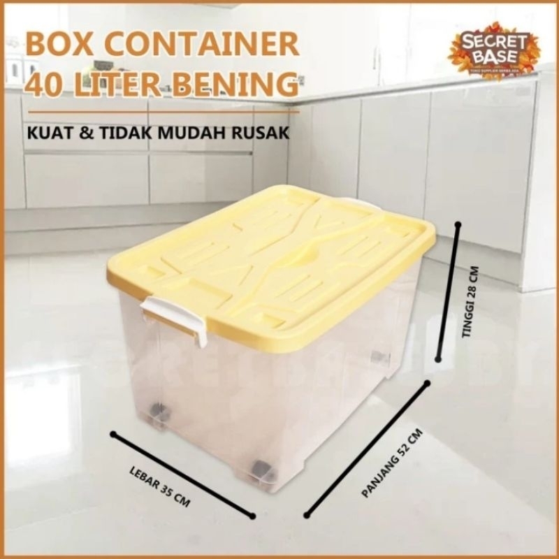 Box Nobu Container Bening Size 40 Liter