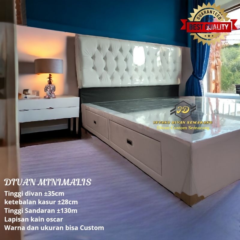 BEST SELLER Divan Dipan Tempat Tidur Minimalis 180x200  Laci Besar