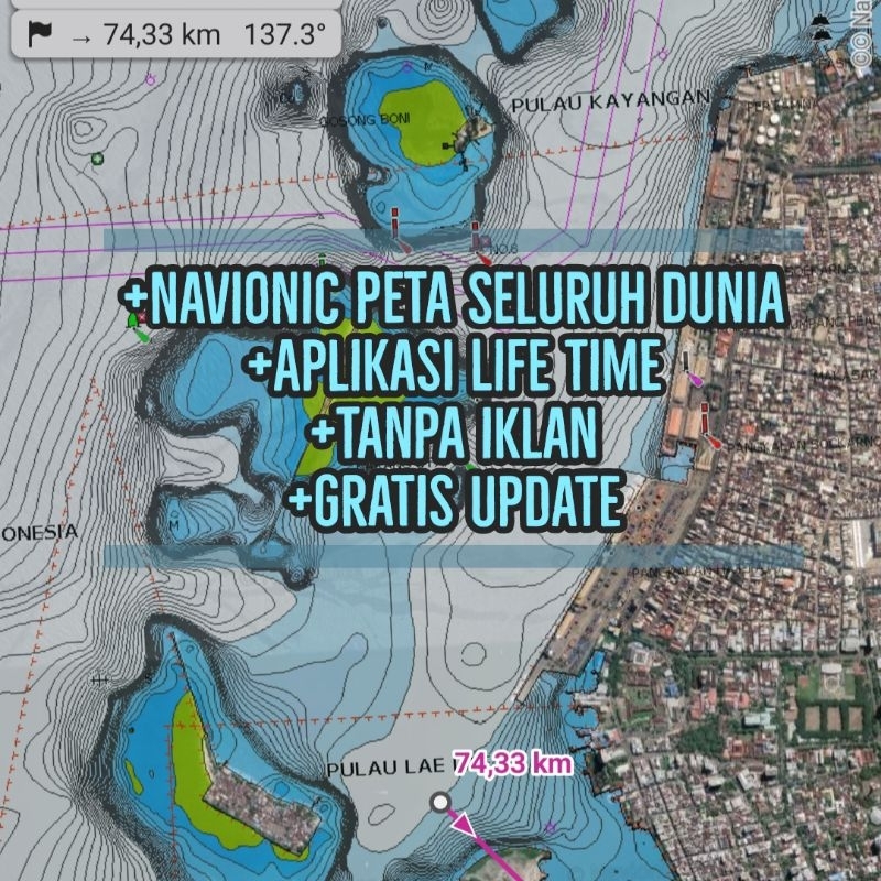 Promo NEW peta maps Navionics All in one seluruh dunia