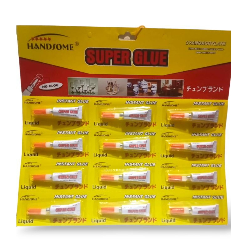 

LEM POWER GLUE LEM PEREKAT SUPER GLUE HANDSOME ECERAN LEM BESI