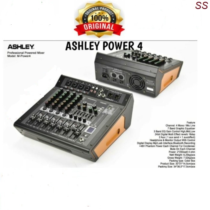 TERBARU POWER MIXER ASHLEY MPOWER4 / M POWER 4 ORIGINAL / PROMO