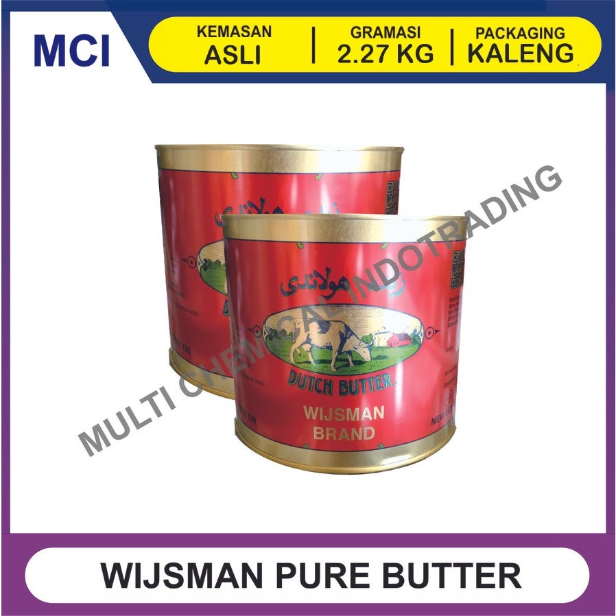 

WIJSMAN SALTED BUTTER MENTEGA KALENG 2.27 KG / WYSMAN