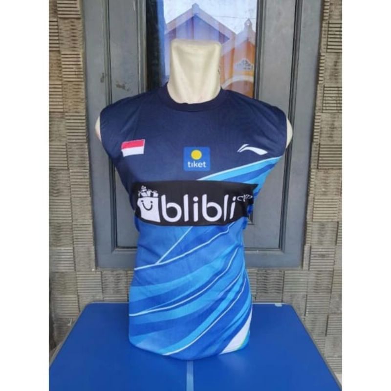 atasan Jersey singlet Li-Ning printing murah- Jersey badminton- Jersey bulutangkis