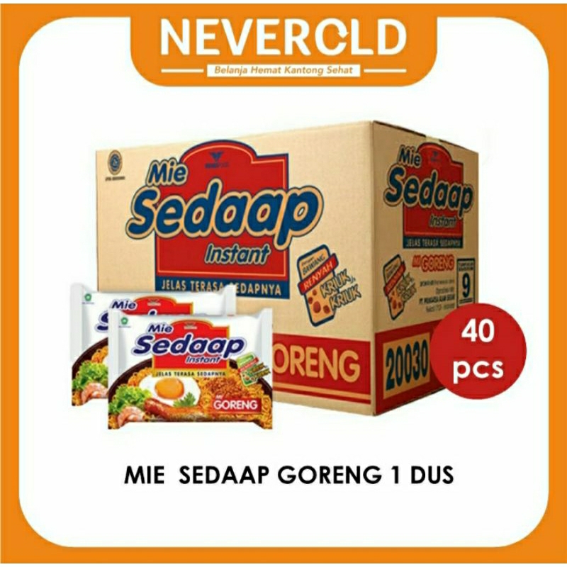 

Mie sedaap instan 1 kardus (40 pcs)