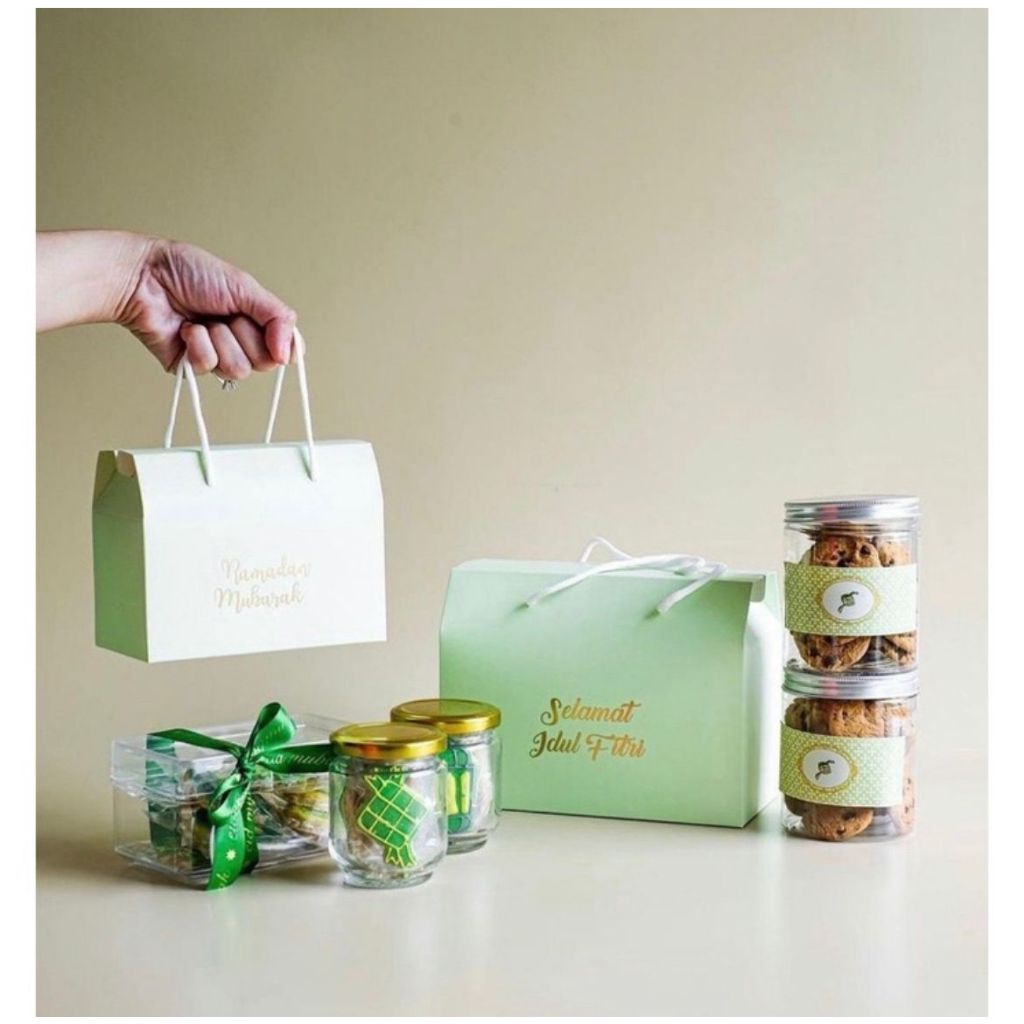 

(min 5 PC) ramadhan lebaran handle hampers box, kotak parcell lebaran,dus parsel kue kering idul fitri