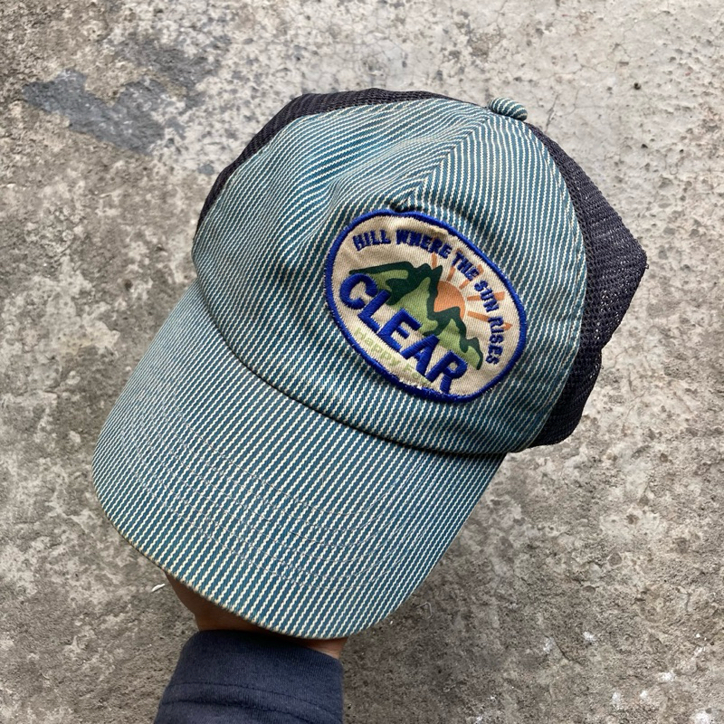 Topi trucker stripe vintage second