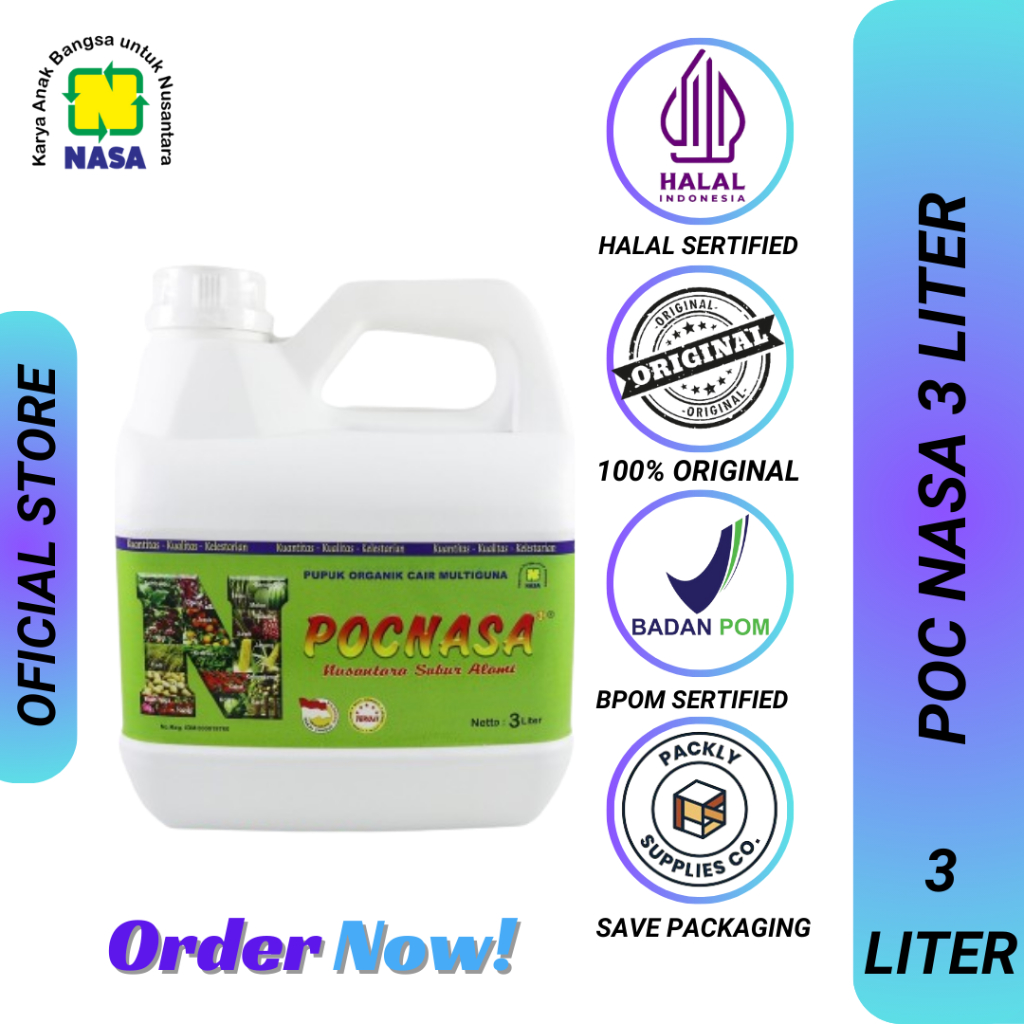 PUPUK ORGANIK CAIR ( POC ) NASA 3 LITER