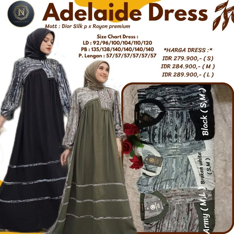 ADELAIDE DRESS//Dress terbaru nadheera