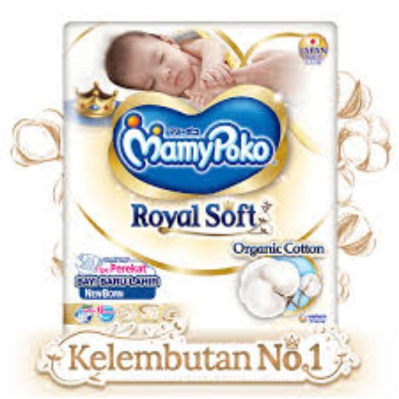 Mamy poko Pants Royal Soft NB 52 /mamy poko Perekat