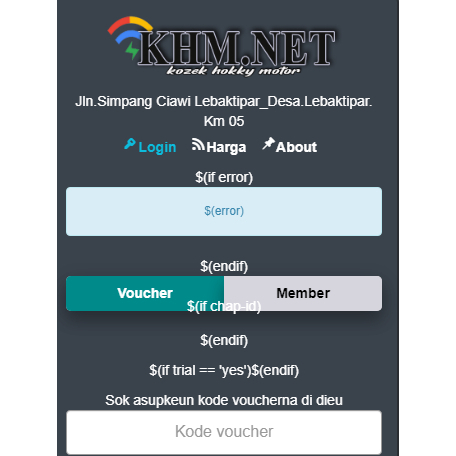 LOGIN PAGE MIKROTIK |  V3