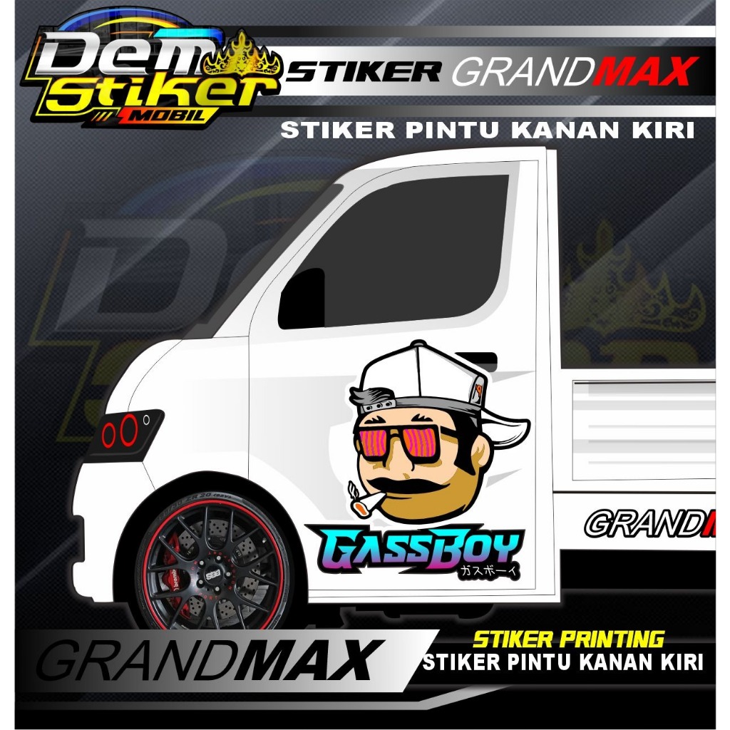 STIKER PINTU PICK UP GRANMAX / DECAL STIKER PINTU MOBIL CARRY L300 / STIKER PINTU PICK UP/STIKER MOB