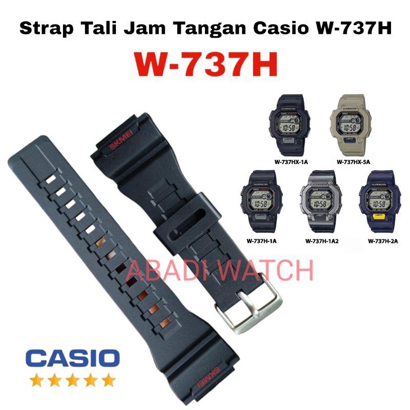 Strap Tali Pengganti untuk Jam Tangan Casio W737H W-737H W 737H W 737